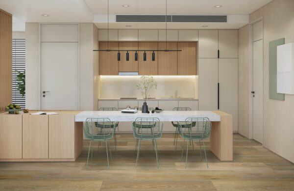 Kenbrock Duraplank Lemon Spotted Gum Luxury Vinyl Planks Scene
