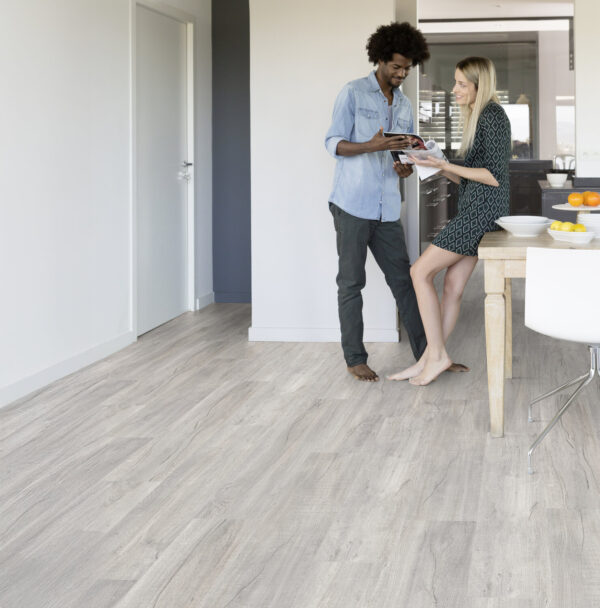 Virtuo Classic 55 XL Land Oak Grey Luxury Vinyl Flooring Scene