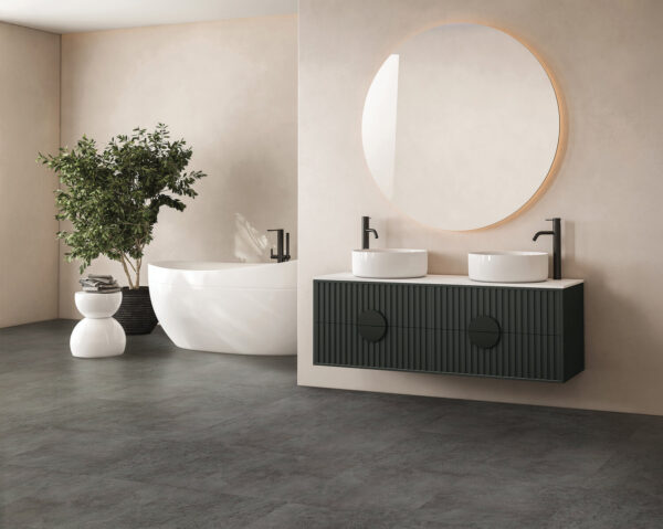 Kenbrock Cushionstone Basalt Luxury Vinyl Flooring Scene