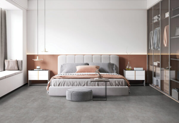 Kenbrock Cushionstone Argento Limestone Luxury Vinyl Flooring Scene