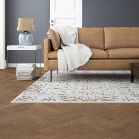 Clever Choice Earthlandia Sahara Herringbone Engineered Oak Flooring Scene