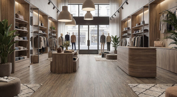 Clever Choice Robust Cabin Spotted Gum Vinyl Flooring Scene 1