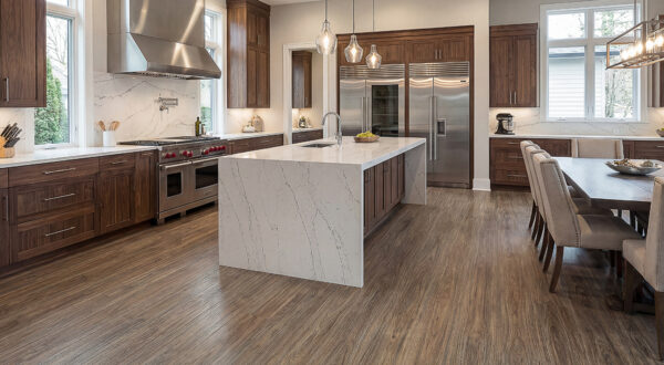 Clever Choice Ocean Lily Spotted Gum flooring in a room setting