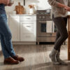 Clever Choice Ocean Lily Spotted Gum flooring in a room setting