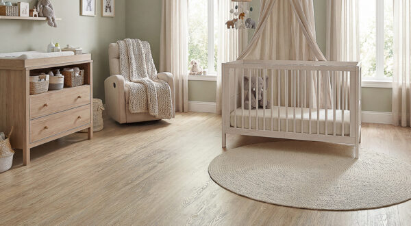 Clever Choice Ocean Daisy Meadow Vinyl Flooring Scene 1