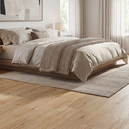 Clever Choice Ocean Heather Grain Vinyl Flooring Scene 1