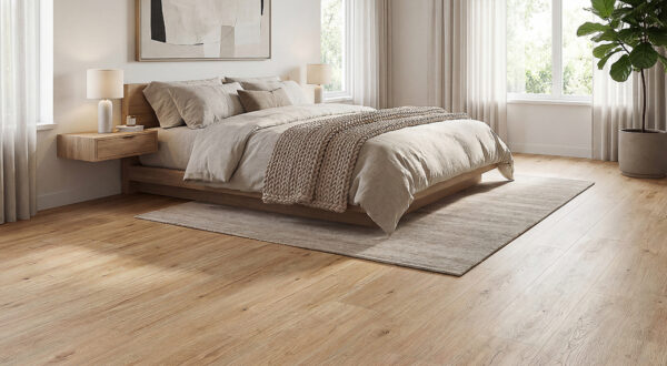 Clever Choice Ocean Heather Grain flooring in a room setting