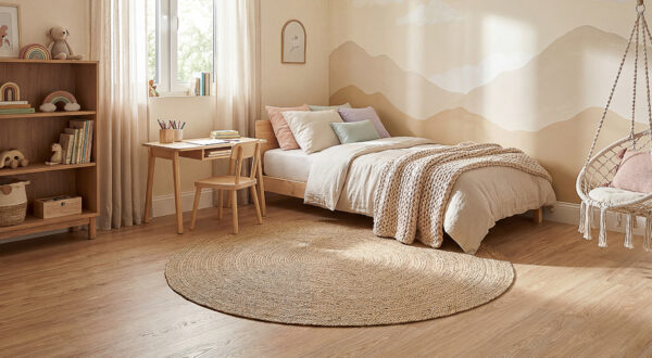 Clever Choice Ocean Aster Field Vinyl Flooring Scene 1