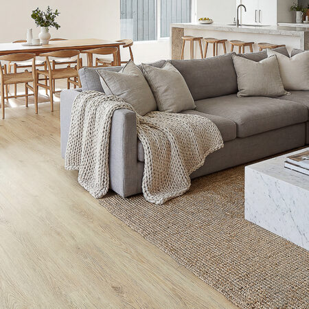 Clever Choice Ocean Silk Peony Vinyl Flooring Scene 1