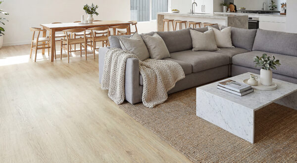 Clever Choice Ocean Silk Peony flooring in a room setting