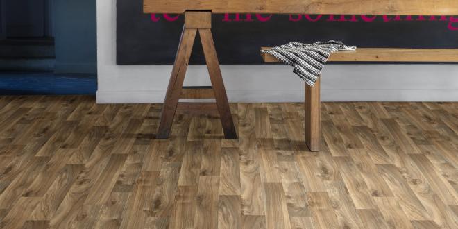 Advantage Flooring Trend TX Spotted Gum Vinyl Sheet Scene