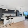 Prestige Oak Crema engineered flooring in a room setting