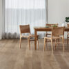 Prestige Oak Grey Mist engineered flooring in a room setting