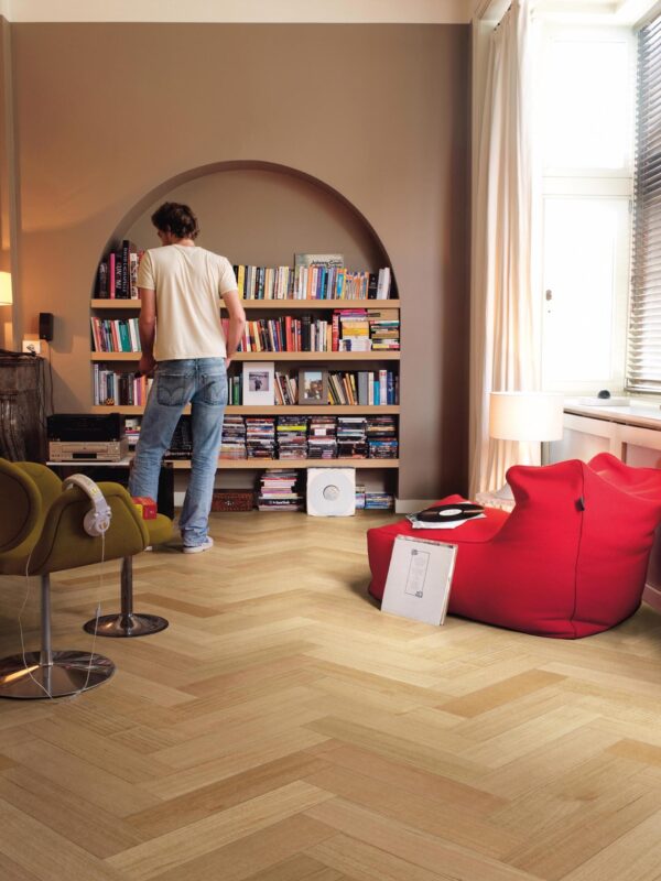 Sidura Herringbone Tasmanian Oak Matt Engineered Timber Flooring Scene