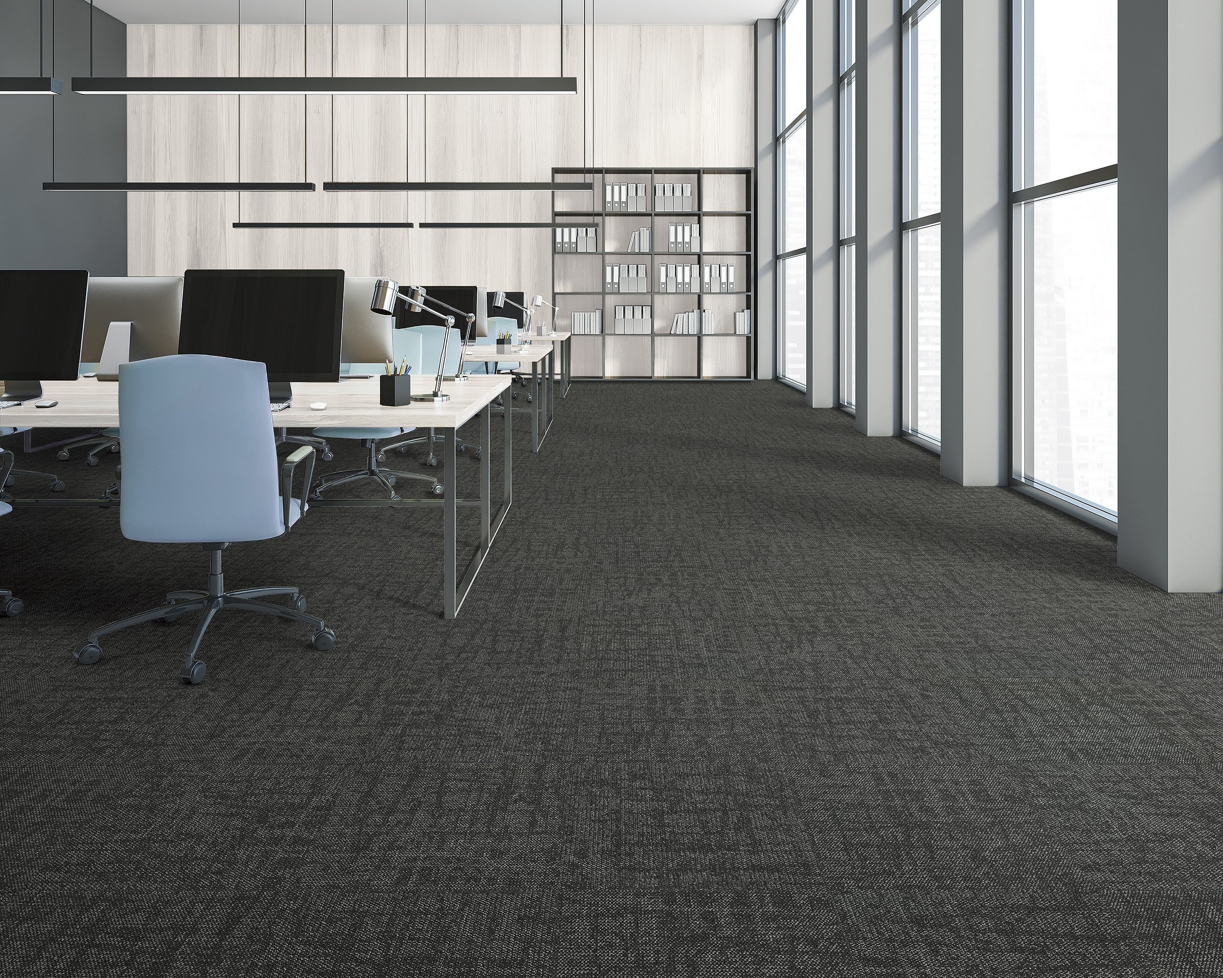 NFD Ripple Corporate Grey corporate grey carpet tiles