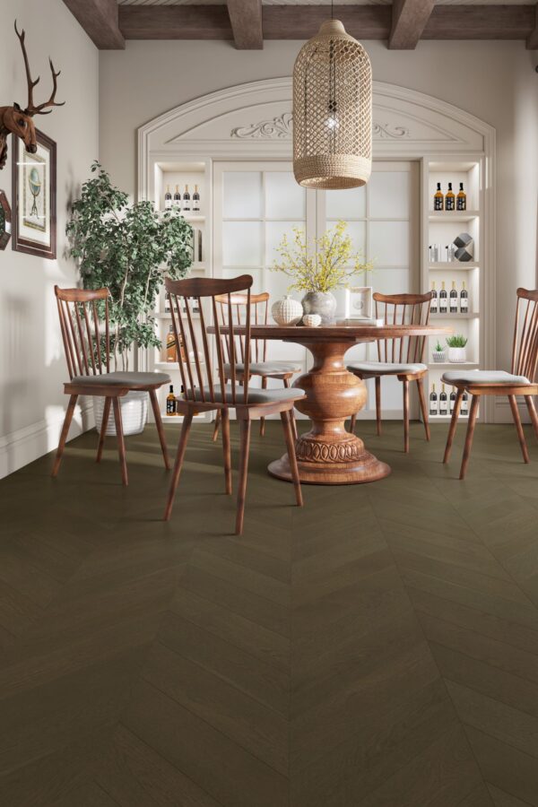 iDesign Chevron Apollo Grey Engineered Timber Flooring