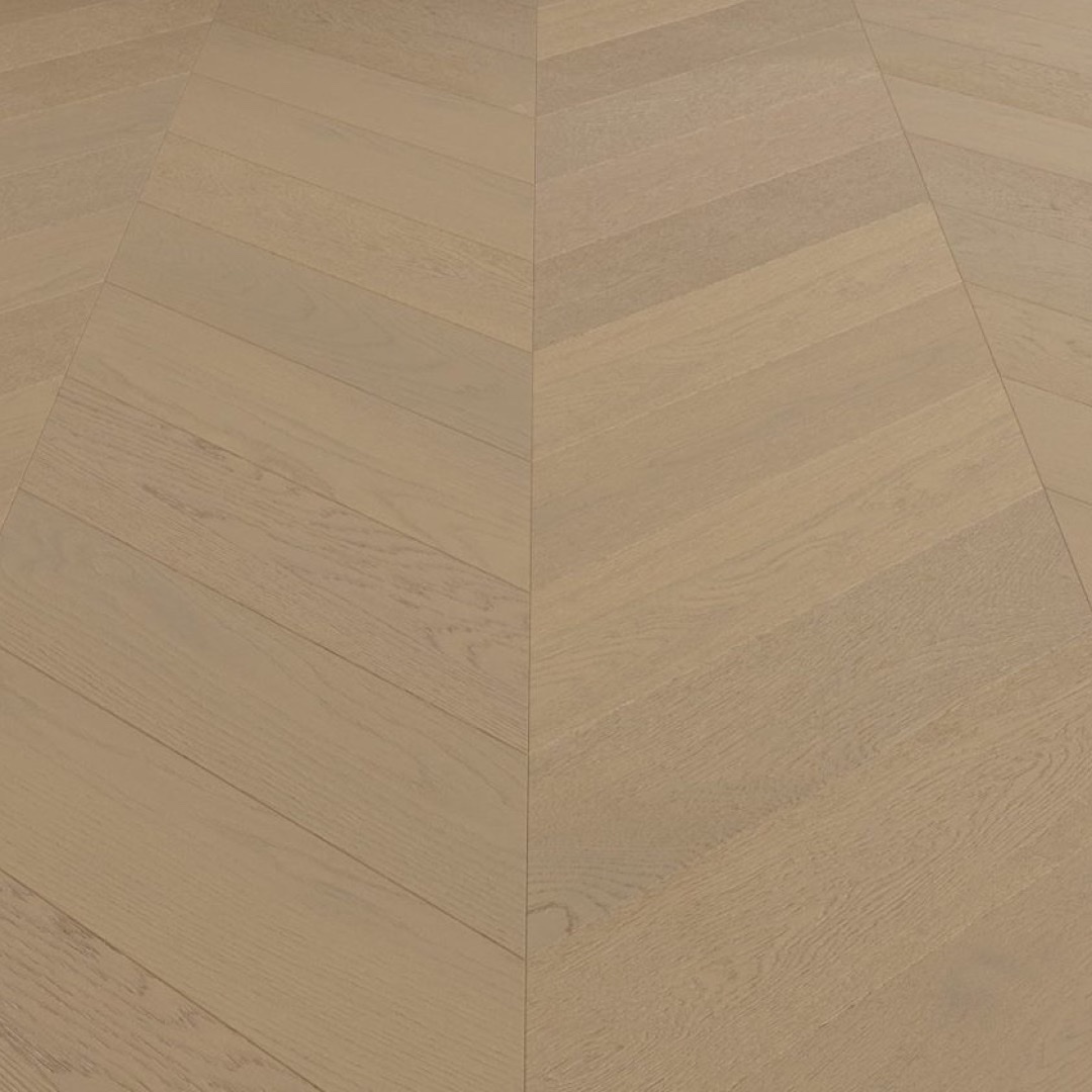 Riverhill iDesign Chevron Casper White engineered timber flooring