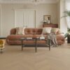 iDesign Chevron Casper White Engineered Timber Flooring