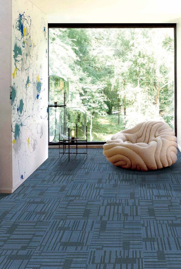 Airlay Sierra Cobalt Cushion Back carpet