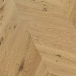 Godfrey Hirst Corsica Chevron Natural Oak Brush Engineered Timber Flooring