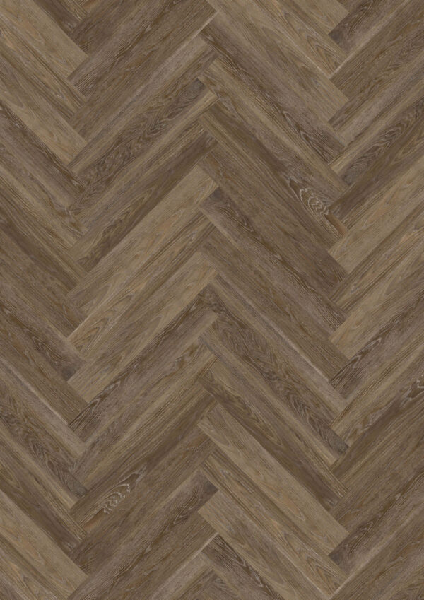 ArtiFloor Premium Herringbone Rustic Path 4.5mm vinyl flooring laid in a herringbone pattern