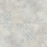 Polyflor Expona Commercial Blue Stencilled Concrete Vinyl Tile Flooring