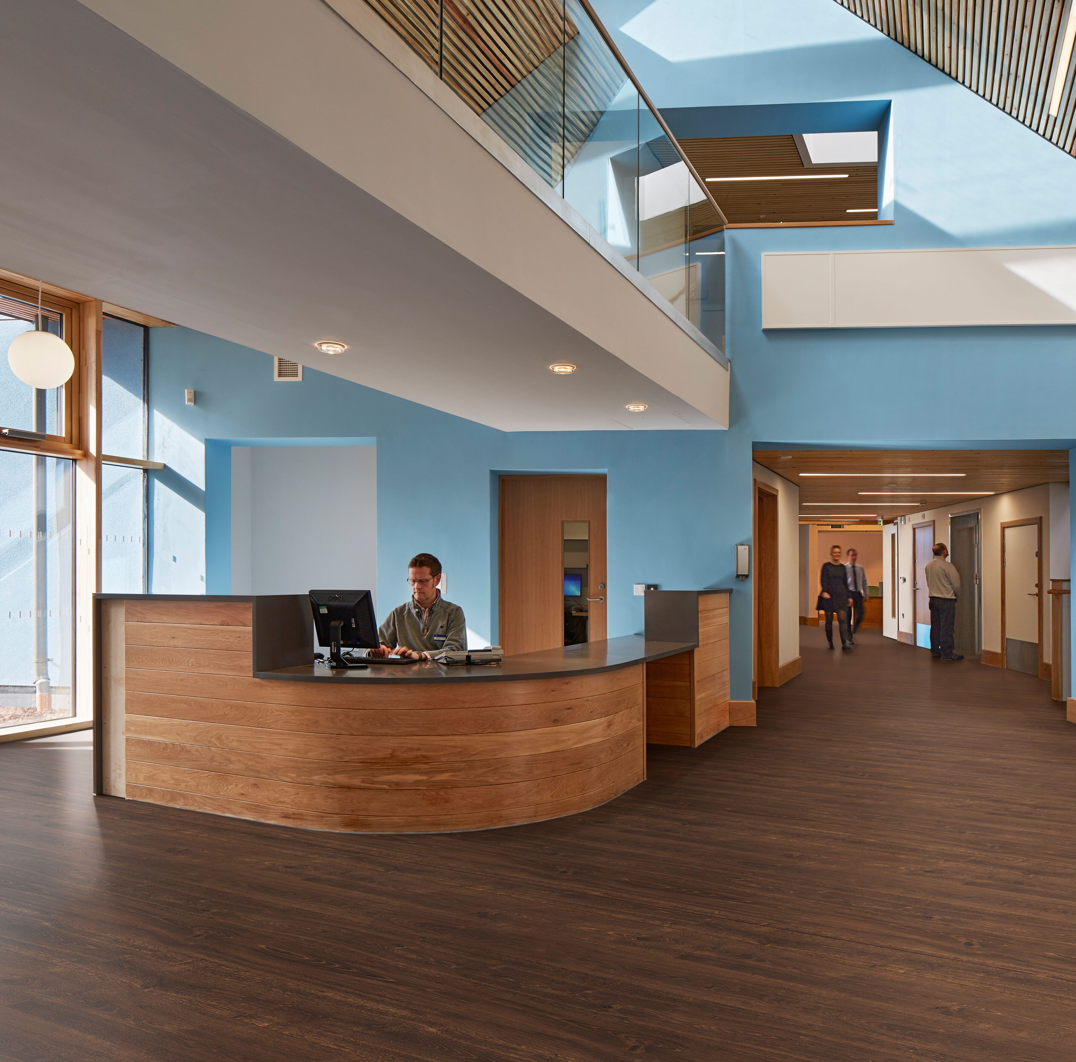 Polyflor Polysafe Wood FX Aged Oak Safety Vinyl Sheet
