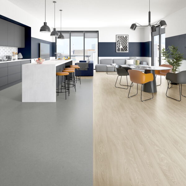 Polyflor Polysafe Stone FX Dove Slate Safety Vinyl Sheet