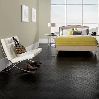 Karndean Art Select Black Oak Parquet Luxury Vinyl Tile room scene