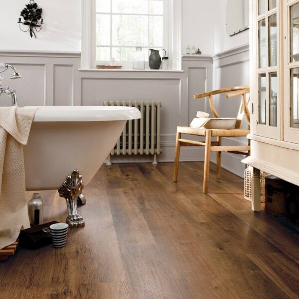Karndean Van Gogh Gluedown Classic Oak Vinyl Plank Flooring room scene