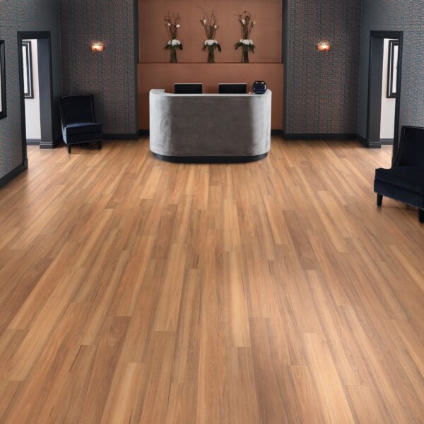 Karndean Van Gogh Gluedown Northern Spotted Gum Vinyl Plank Flooring room scene