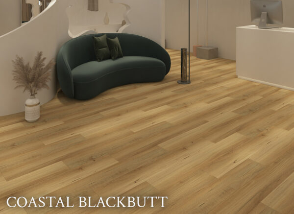 Artistic Australian Hardwood Coastal Blackbutt vinyl plank flooring - room view