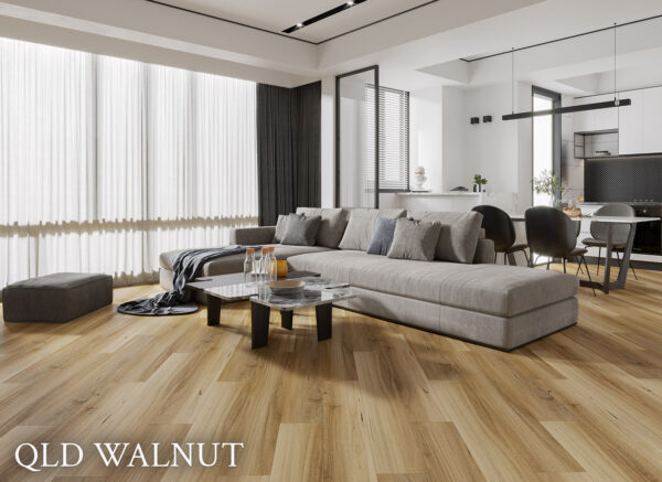 Artistic Australian Hardwood QLD Walnut vinyl plank flooring - room view