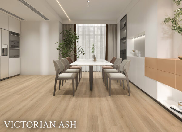 Artistic Australian Hardwood Victorian Ash vinyl plank flooring - room view