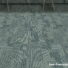 Artistic San Francisco A22 grey-green carpet tiles - installed
