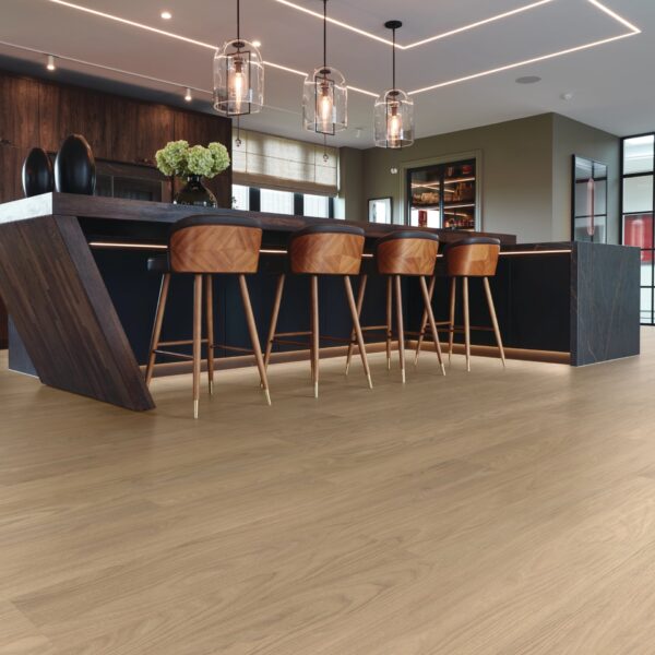 Karndean LooseLay Longboard Pale Swiss Elm flooring in a room setting