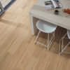 Karndean Korlok Natural Fiddleback Blackbutt flooring in a room setting
