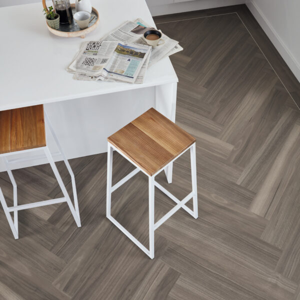 Karndean Knight Tile Rigid Core Urban Spotted Gum flooring in a room setting