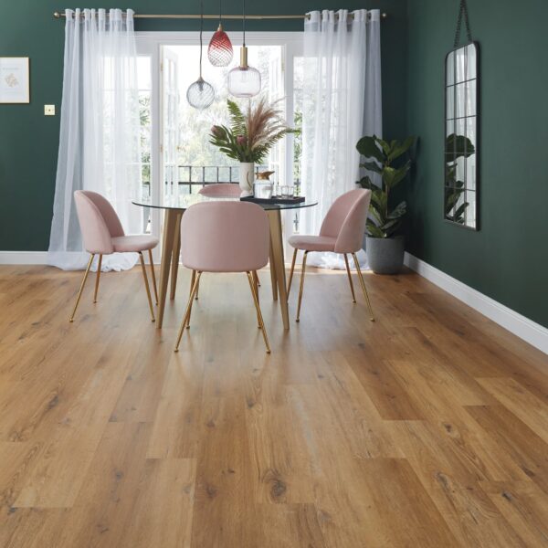 Karndean Knight Tile Rigid Core Traditional Character Oak flooring in a room setting