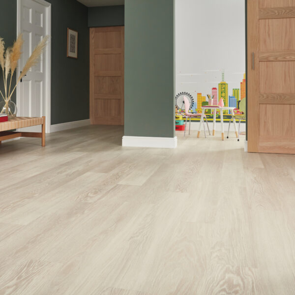 Karndean Knight Tile Rigid Core Nordic Limed Oak flooring in a room setting