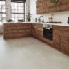 Karndean Knight Tile Rigid Core Dove Grey Concrete flooring in a room setting