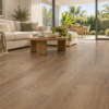 Illustrative living room showing BestBuys Neutral Oak 8mm hybrid flooring