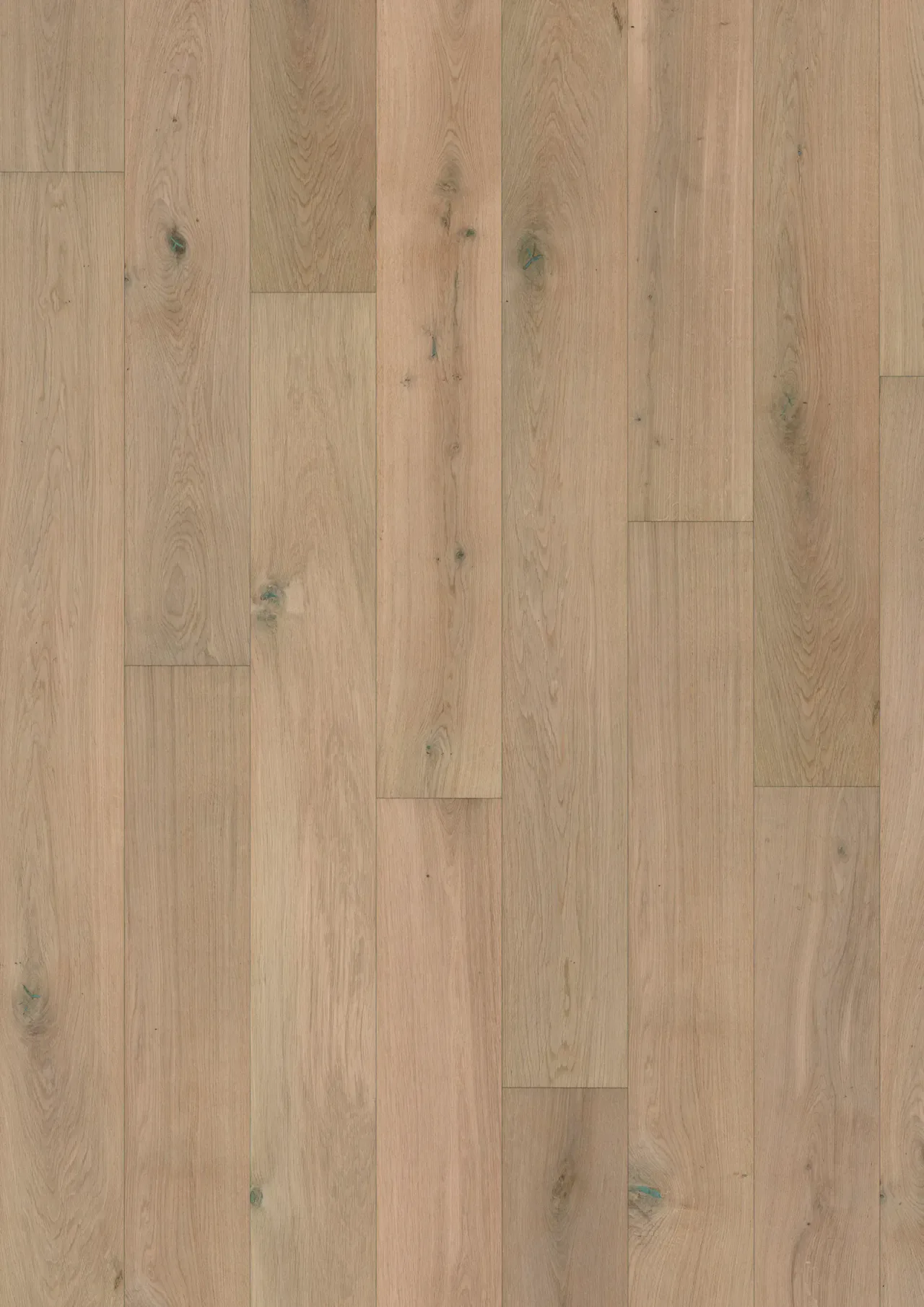Skov Forever Pure Diamond engineered oak flooring, flat board view