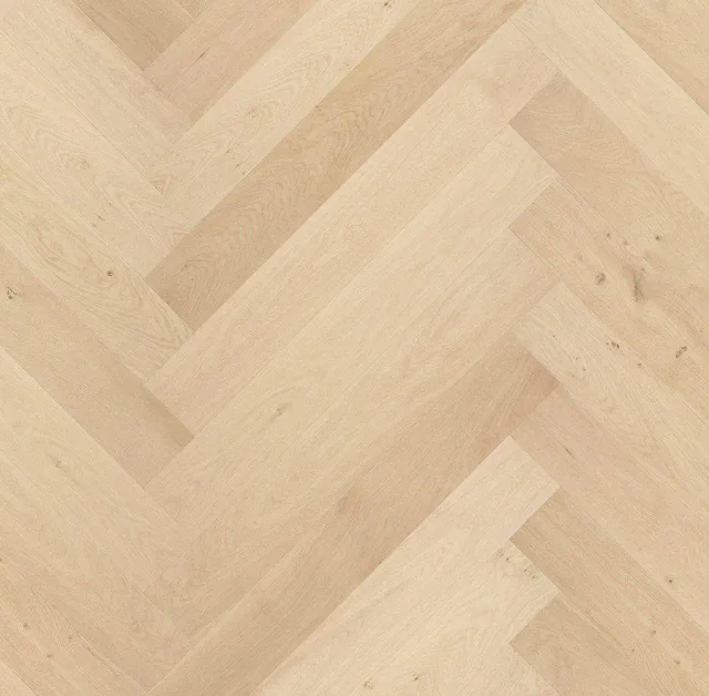 Skov Adore Ivory Herringbone Engineered Oak Flooring