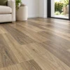 Illustrative floor-focused room scene showing BestBuys QLD Spotted Gum 8mm hybrid flooring