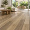 Illustrative living room showing BestBuys QLD Spotted Gum 8mm hybrid flooring