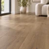 Illustrative floor-focused room scene showing BestBuys Neutral Oak 8mm hybrid flooring