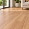 Illustrative floor-focused room scene showing BestBuys Coastal Blackbutt 8mm hybrid flooring